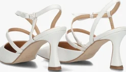 witte notre-v sandalen met hak 2722