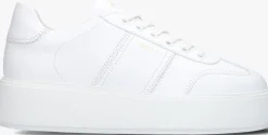witte nubikk lage sneakers elise wing