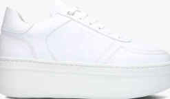 witte nubikk lage sneakers bayou platform