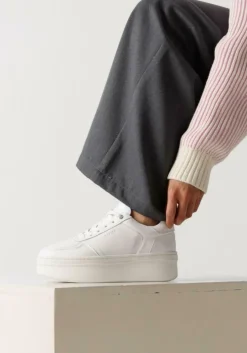 witte nubikk lage sneakers bayou platform