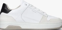 witte nubikk lage sneakers basket court