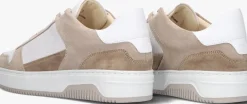 witte nubikk lage sneakers basket court heren