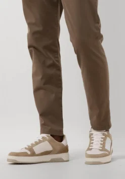 witte nubikk lage sneakers basket court heren