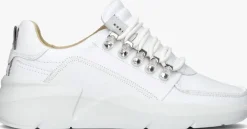 witte nubikk lage sneakers roque roman men