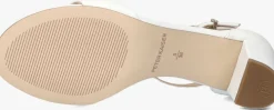 witte peter kaiser sandalen met hak 78340