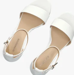 witte peter kaiser sandalen met hak 78340
