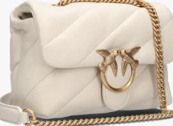 witte pinko schoudertas love puff mini