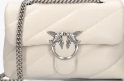 witte pinko schoudertas love puff classic