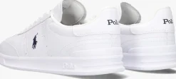 witte polo ralph lauren lage sneakers hrt aera pp low top lace