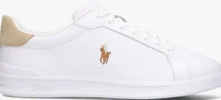 witte polo ralph lauren lage sneakers hrt ct ii