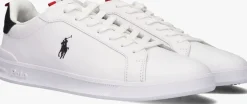 witte polo ralph lauren lage sneakers hrt court ii