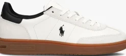 witte polo ralph lauren lage sneakers bedford pp sneakers low top lace d