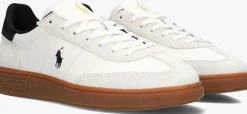 witte polo ralph lauren lage sneakers bedford pp sneakers low top lace d