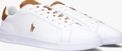 witte polo ralph lauren lage sneakers hrt court ii