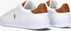 witte polo ralph lauren lage sneakers hrt court ii