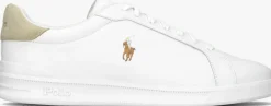 witte polo ralph lauren lage sneakers hrt court