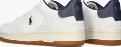 witte polo ralph lauren lage sneakers master court