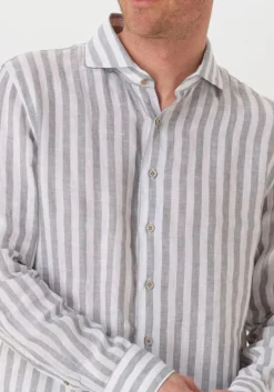 witte profuomo klassiek overhemd shirt x-cutaway linen