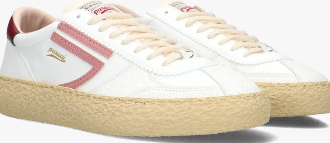 witte puraai lage sneakers 1.01 vintage