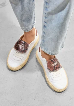 witte puraai lage sneakers 4.05 polly tab