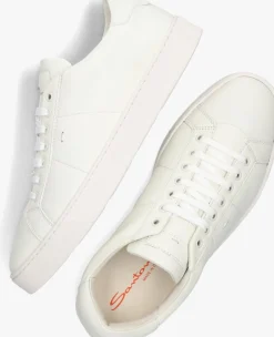witte santoni lage sneakers 20850 gloria2 sft