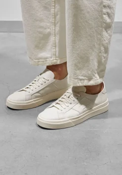 witte santoni lage sneakers dbs