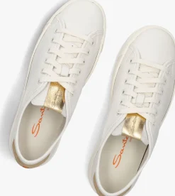 witte santoni lage sneakers volee w