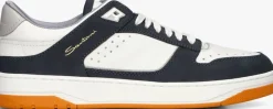 witte santoni lage sneakers 21865