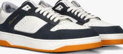 witte santoni lage sneakers 21865