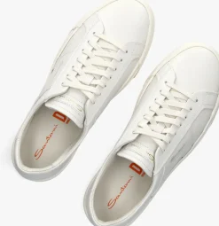 witte santoni lage sneakers dbs2