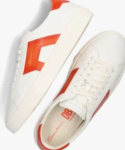 witte santoni lage sneakers gloria 21779