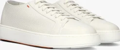 witte santoni sneakers biking