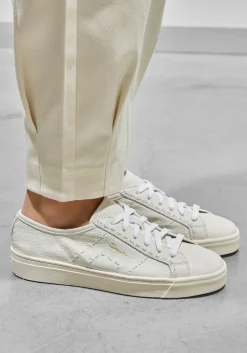 witte santoni sneakers dbs zoom