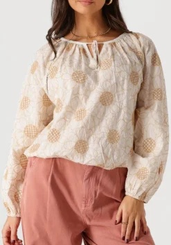 witte summum blouses longsleeve top flower embroidery