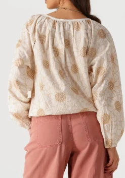 witte summum blouses longsleeve top flower embroidery