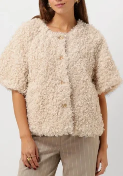 witte summum gilet jacket faux fur