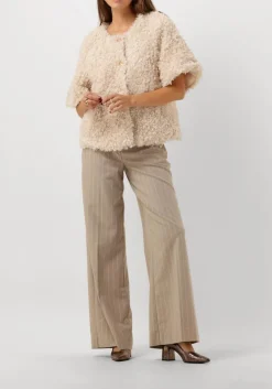 witte summum gilet jacket faux fur