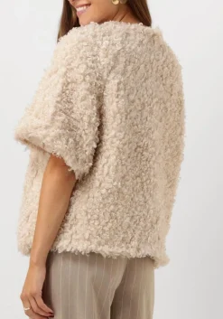 witte summum gilet jacket faux fur