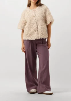 witte summum gilet jacket faux fur