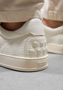 witte tod's lage sneakers allacciata cassetta 04l