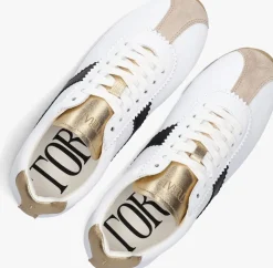 witte toral lage sneakers vinci