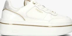witte twinset milano lage sneakers 251tcp014