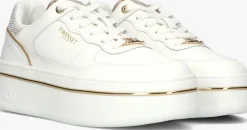 witte twinset milano lage sneakers 251tcp014