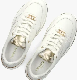 witte twinset milano lage sneakers 251tcp014