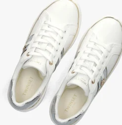 witte twinset milano lage sneakers 251tcp01a