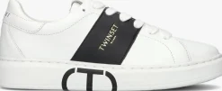 witte twinset milano lage sneakers 241tcp010