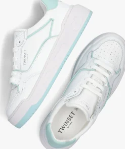 witte twinset milano lage sneakers 231tcp080