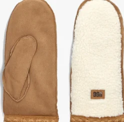 witte ugg handschoenen uggfluff scalloped mitten