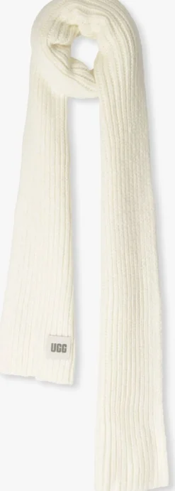 witte ugg sjaal chunky rib knit scarf