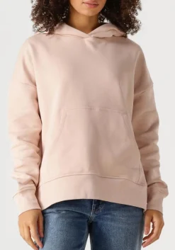 zand closed trui logo hoodie